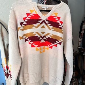 COPY - NWOT Size Medium Aztec sweater